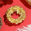 Vielseitige Weihnachtsbrosche, Hochwertige Legierung Öltropfen Diamant Schleife Kranz Korsage Kleidung Kragen Anstecknadel