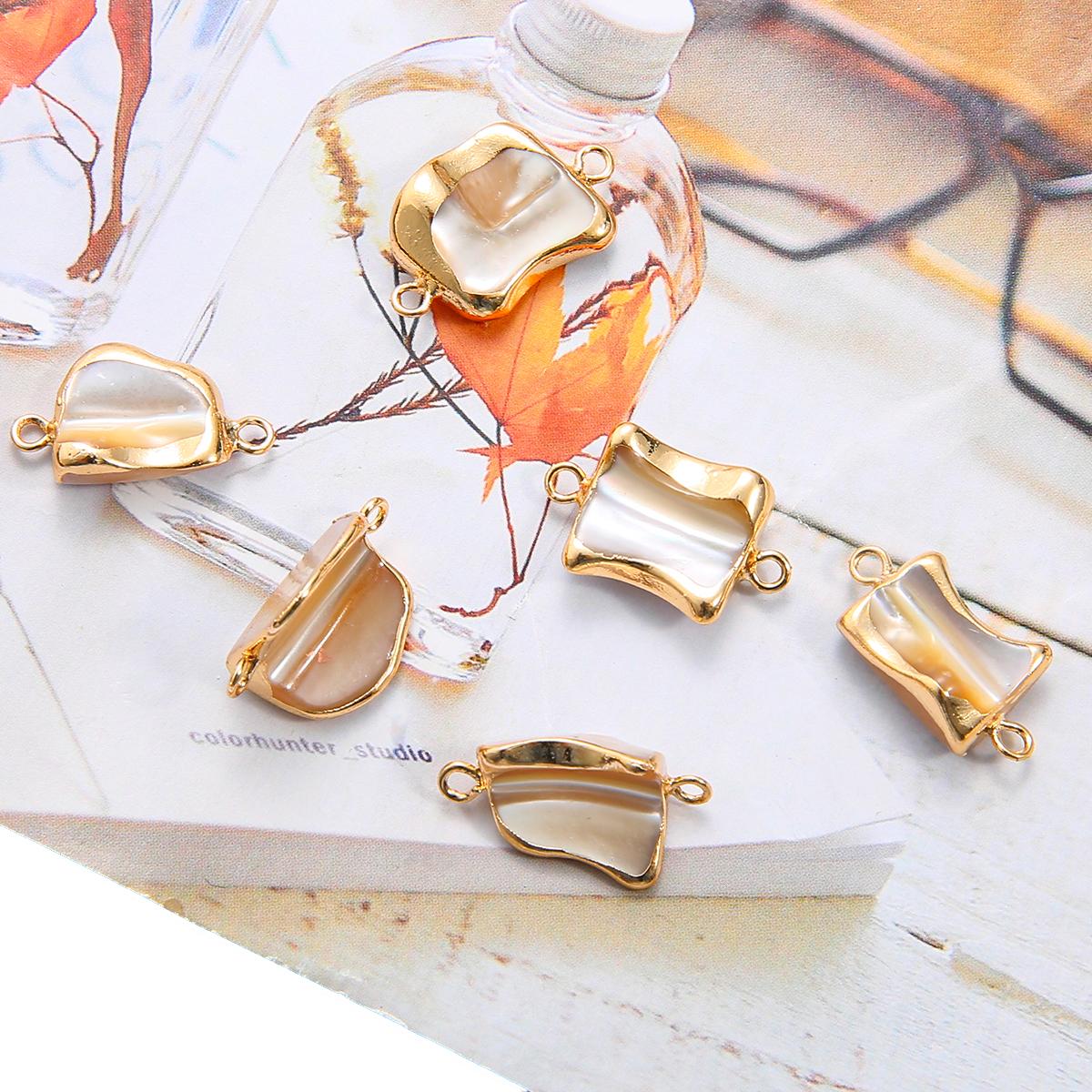 

Натуральный пресноводный жемчуг с двойным отверстием, соединительные подвески для изготовления ювелирных изделий, браслет, ожерелье, серьги «сделай сам» 06