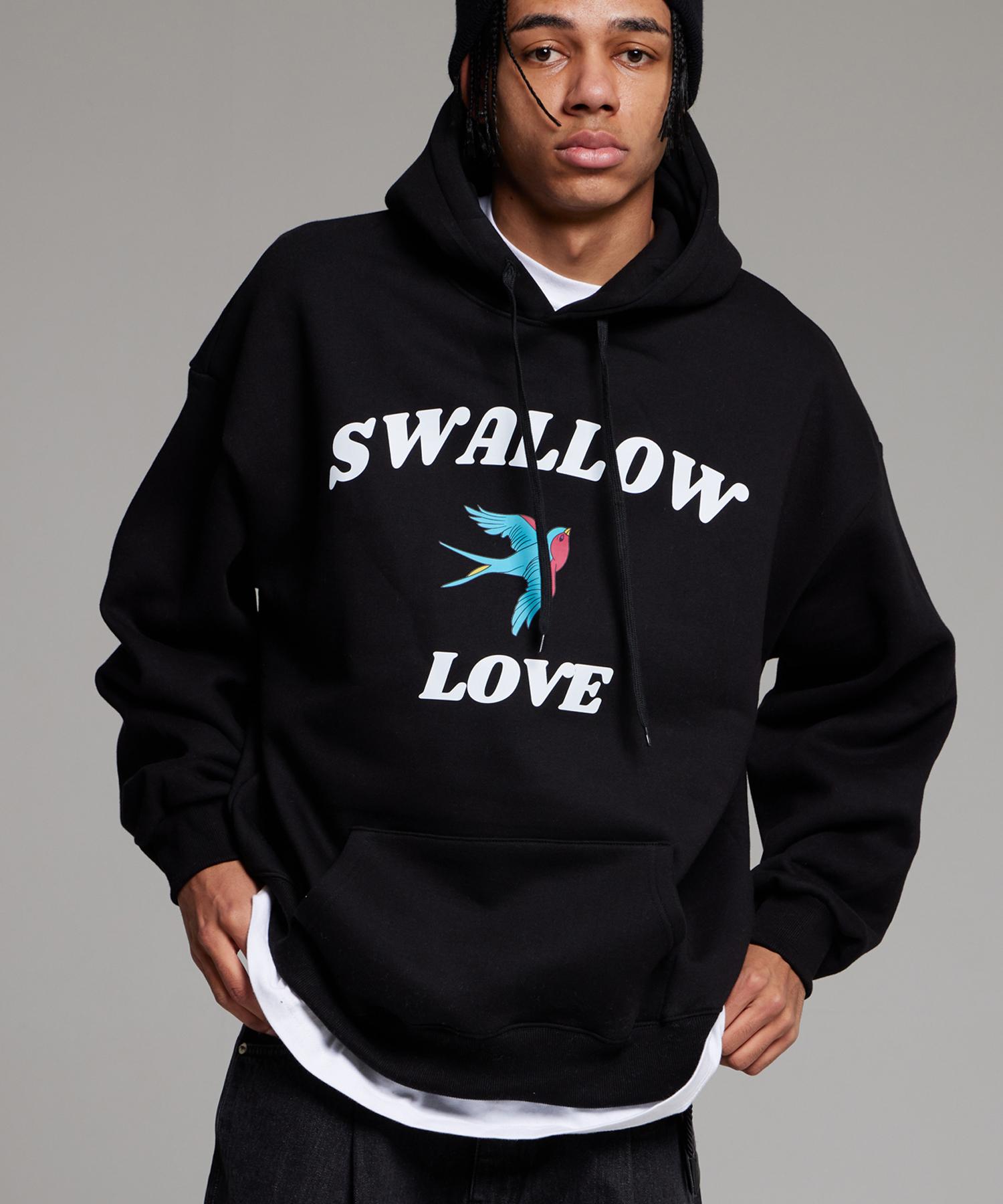 Cream Soda Lab Swallow Love Logo Hoodie Black Xl