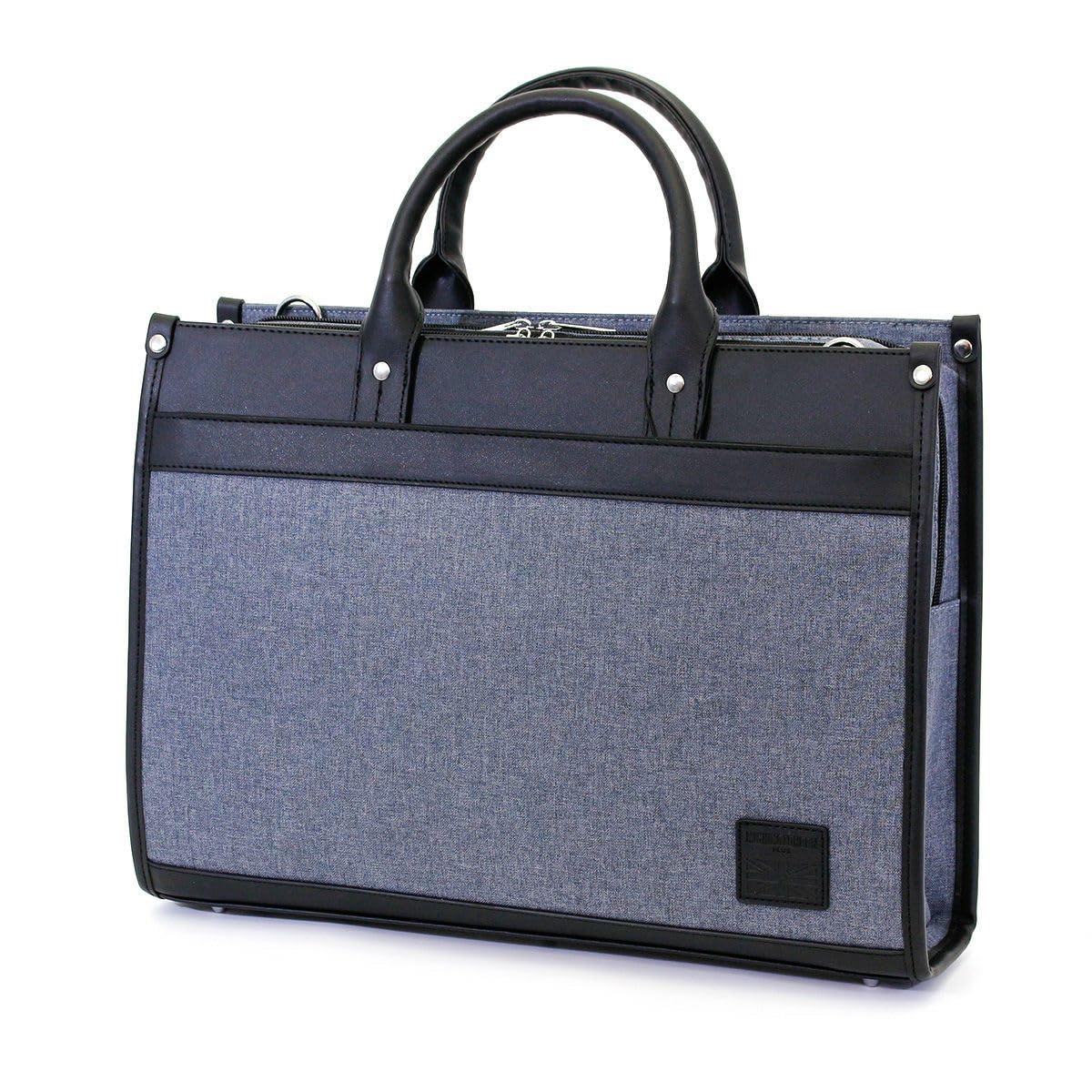 

Sifre Business Bag, Job Hunting Bag, Recruitment Bag, Large Capacity, Freestanding, Business Trip Bag, Men s, A4 Size, Michiko London, Two-Layer, Gray