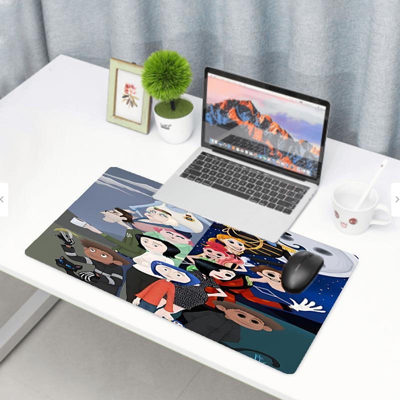 Coraline Print Mouse Pad, Anti‑Slip Desktop keyboard Mat, for PC Laptop Gaming Working Daily Use, Cool Festival Surprise Gift