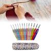 13Pcs Metal Crochet Hook To Beginner and Adults, Ergonomic Soft Grip Crochet Needle with Stainless Tip Crochet Hook Set