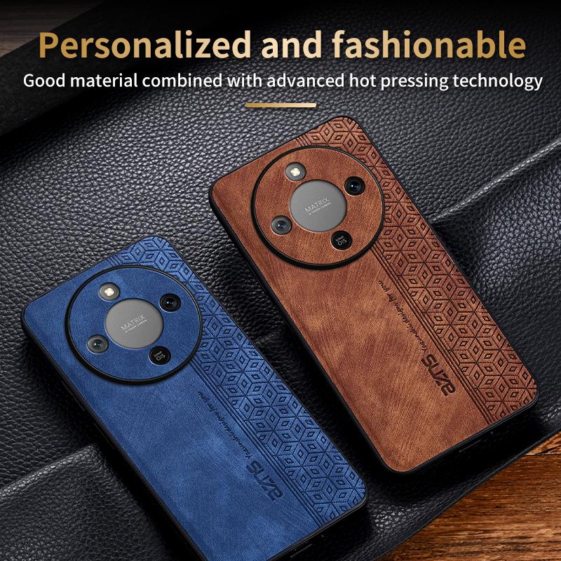 EUCAGR Bumper Coque PU Leather Phone Case For Huawei Honor X70 Soft Shockproof Back Cover For Honor X70 X 70