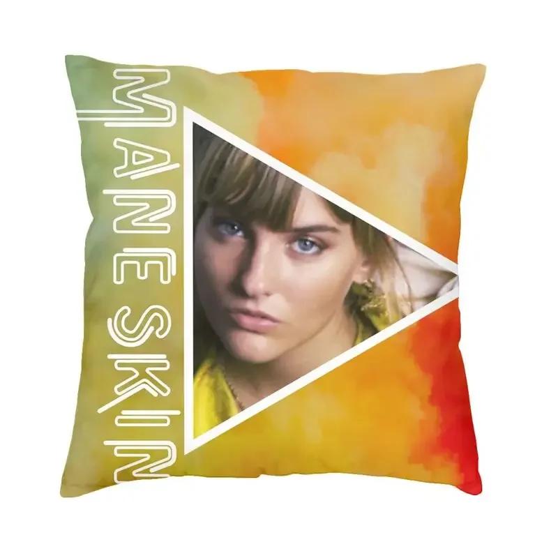 Damiano David Maneskin Luxuriöser Kissenbezug Schlafzimmerdekoration Pop Kissen für Sofa Büro Outdoor Kissen