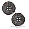 50pcs 4 Hole Round Buttons 25mm (1") Sewing Accessories Handmade Wooden Buttons  For Sewing DIY