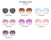 New European-American Trend Rimless Edge-Cut Large Frame Ladies Sunglasses 8913