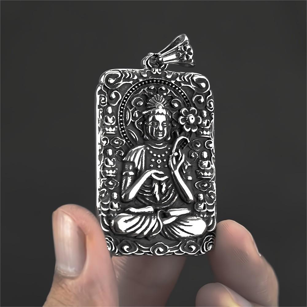 Retro Znamení Zvěrokruhu Buddha Přívěsek Náhrdelník: Trendy etnický styl pro muže a ženy, s osmi ochránci