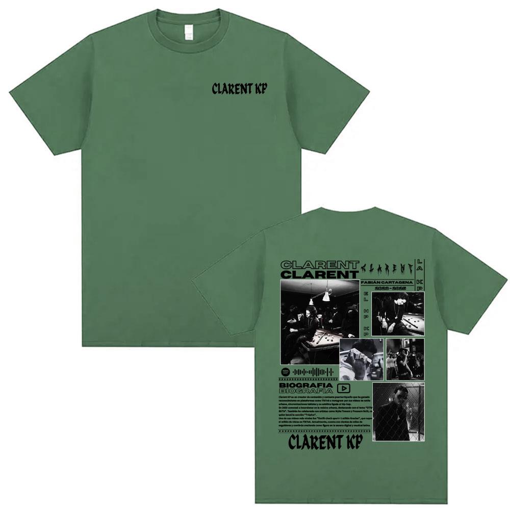 Rapper Clarent Kp Album Tour 2026 Cover T Shirt Mens Clothing Fashion Vintage Style Tshirts Cotton Casual Short Sleeve Tshirt