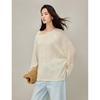 INMAN Gentle Off-Shoulder Knit Pullover