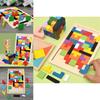 Jouets Tetris en Bois Colorés pour l'Intelligence des Jeunes Apprenants Âgés de 3 à 8 Ans