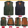 Herren Winter Plus Samt Warme Weste, Verdickt mit Großen Taschen, Übergröße für Mittleren Alters, Ältere und Übergewichtige Personen bis 8XL