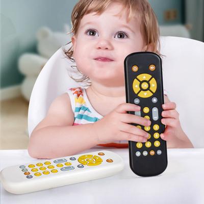 Baby Teething Toy Soft Button TV Remote Control Food Grade Silicone Teether Chew Toy Flexible Soothe Toy for Infant Teeth Grinding Baby Shower