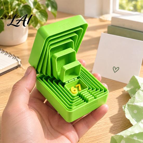 Interaktive Geschenkboxen für Kinder 3D-gedruckte verschachtelte Überraschungsbox mehrschichtige Box-in-Box Streich 67 Geburtstags-Scherzgeschenke Freunde Wiederverwendbar scharniert Geburtstag