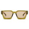 Multicolor Large Square Frame Sun Glasses Wide Legs Men UV400 Eyewear  Unisex