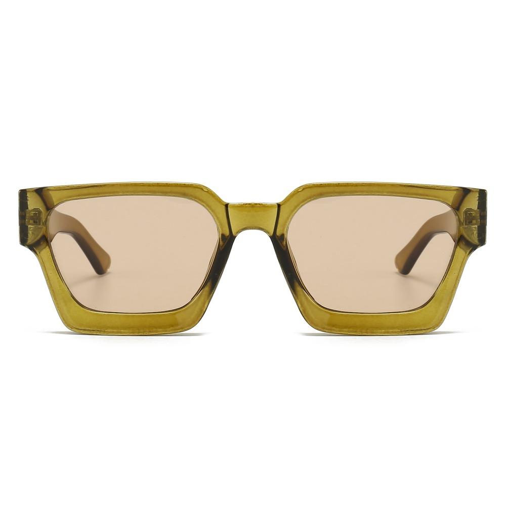 Multicolor Large Square Frame Sun Glasses Wide Legs Men UV400 Eyewear  Unisex