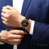 CRRJU New Leather Strap Men's Watch 2313 Steel Strap Watch Simple Business Personality Men Fashion Waterproof