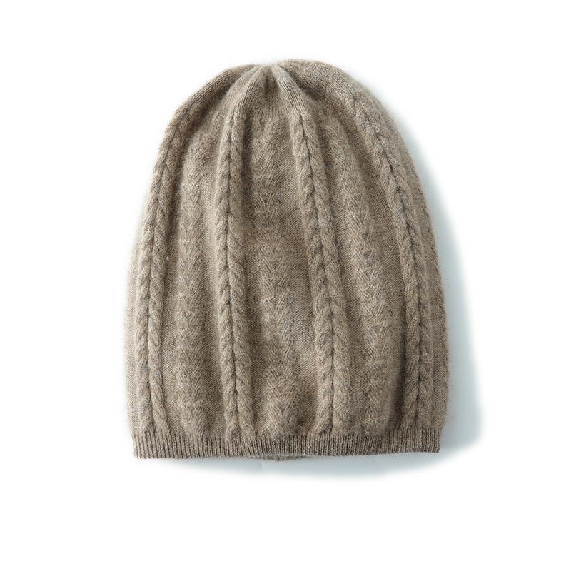 Men Women Cashmere Double-layered Hats Autumn Winter Twisted Knitted Hats Ear-protecting Cold-proof Warm Casual Versatile Hats верблюд