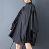 Long Sleeve Plus Size Black Vintage New In Dresses for Women Spring Autumn Casual Loose Mini Short Dress