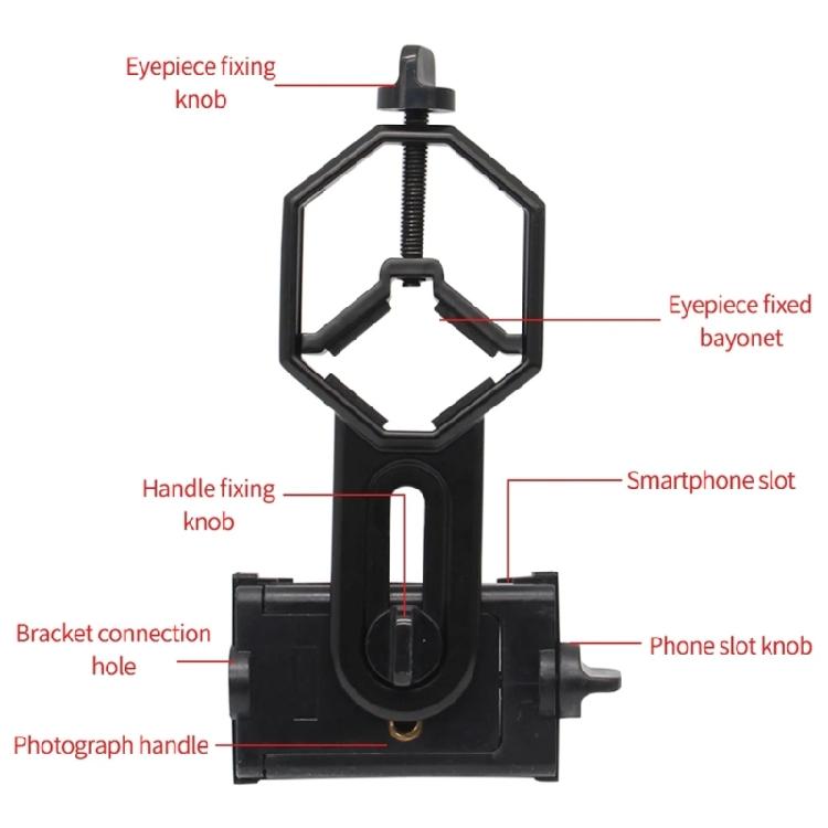 Universal Cell Phone Adapter Mount, Smartphone Mount, Spotting Scope Telescope