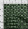 oneOone Cotton Flex Green Fabric Geometric Quilting Supplies Print Sewing Fabric By The Yard 40 Inch