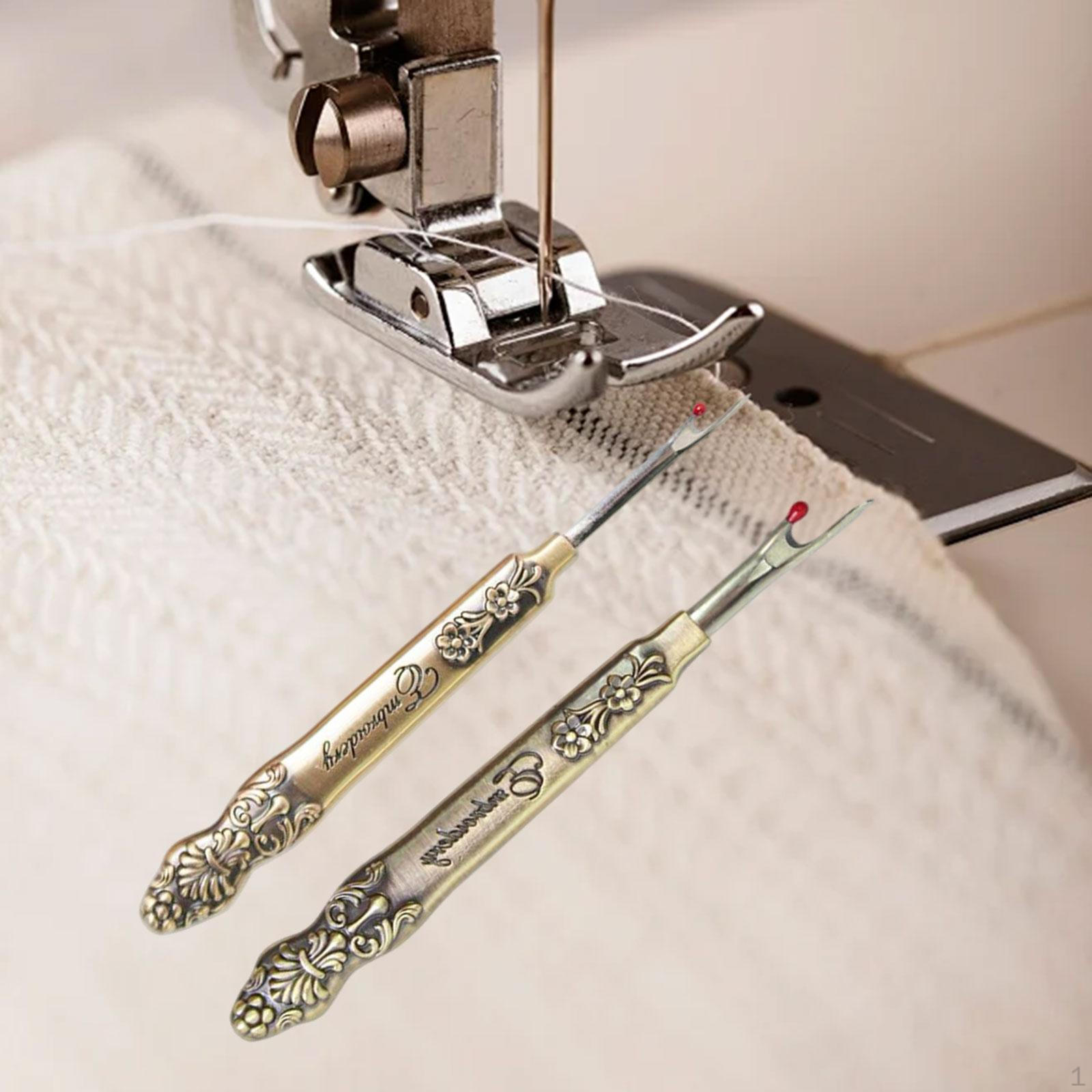 

Швейный инструмент для распарывания стежков Набор для гравировки швов Портативный инструмент для вышивания Инструмент для удаления ниток Green Bronze