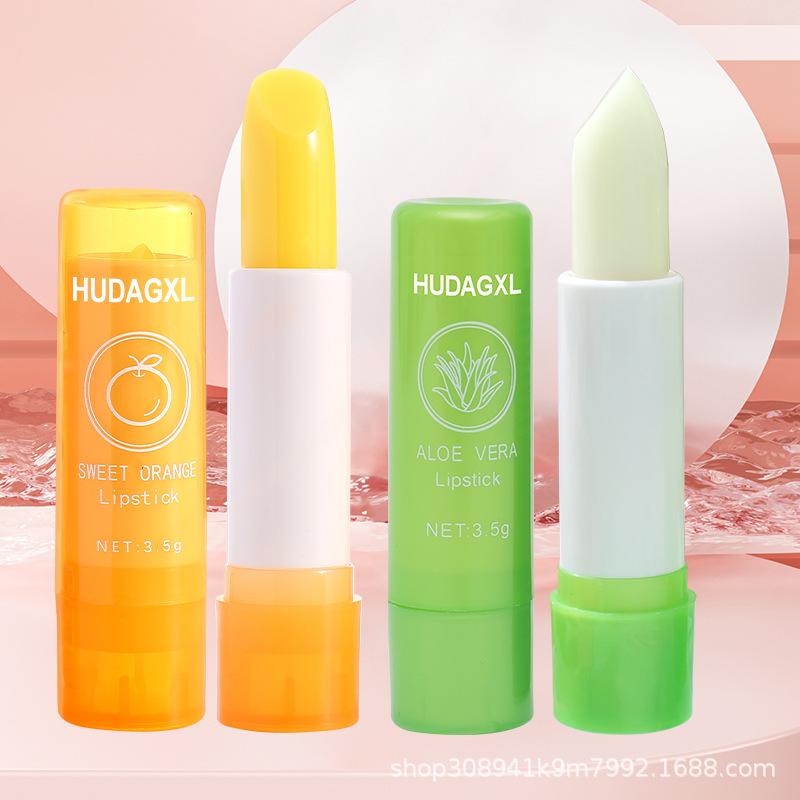 

Алоэ Меняющий Цвет Бальзам для Губ Увлажняющий Водостойкая Помада 1pcs