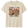 Fall Vibes Autumn Harvest Seasonal Graphic Unisexs TShirt Unisexs Tee