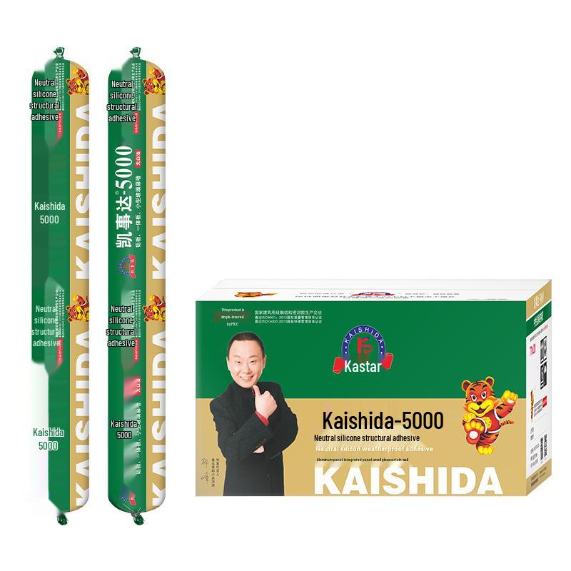 Kaisida 5000 Black Silicone Structural Adhesive for Doors, Windows, and Stone Curtain Walls