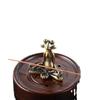 Alloy Zen Meditation Frog Statue Aesthetic Vintage Texture Small Decor for Tea Table Home Office Gift