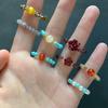 Versatile Women's Elastic Cord Beaded Finger Ring Accessory