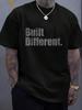 100% Cotton Built Different - Funny - Vintage T-Shirt Women's Men's Graphic Tee Causal Tops Fashion