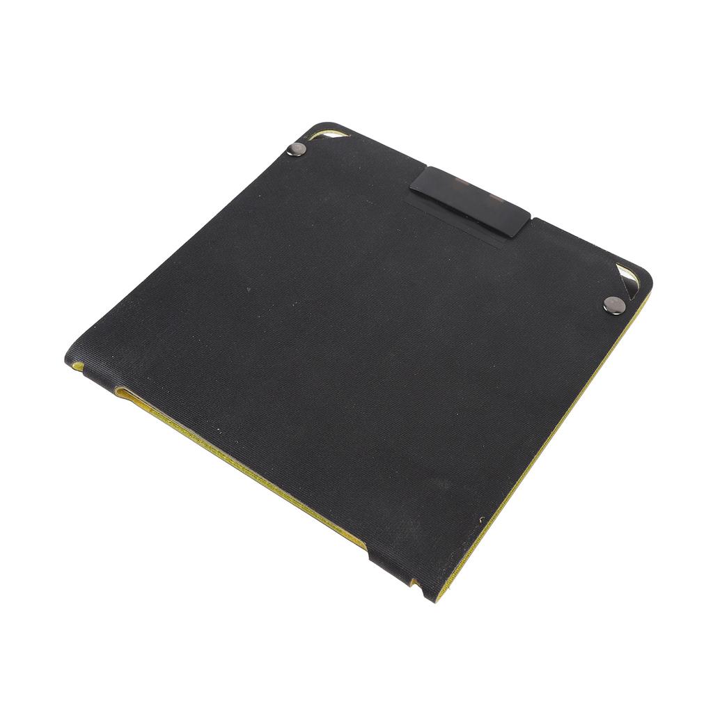 Foldable Solar Panel 30W Monocrystalline 3 Fold ETFE Ultra Thin Portable Solar Charger with 2 TYPE C Output for Phone Computer Fluorescent Yellow