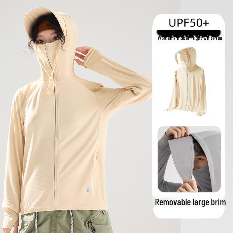Unisex Outdoor UV Protection Clothing with Detachable Brim - UPF 50+ Breathable Summer Fishing Wear
