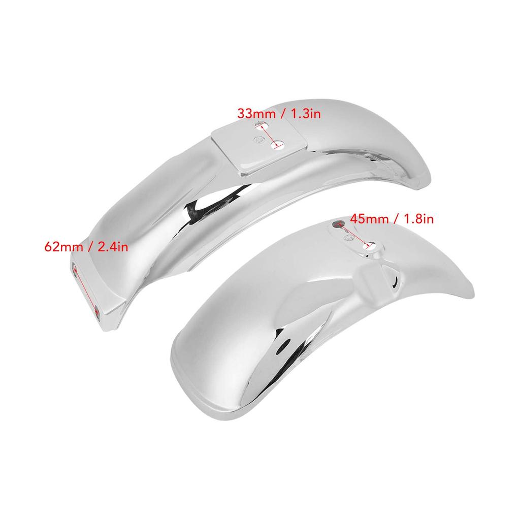 Front Wheel Motorcycle Wheel Chrome Plated Splash Guard for Z50 Z50A Z50J with or Wheels Mudguard, Mudguard, 8-inch 10-inch