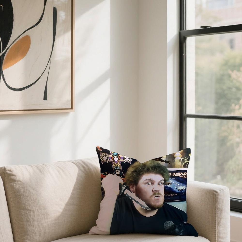 R-Rainer W-Winkler D-Drachenlord cushion cover For Sofa Car Office Cafe Soft And Comfortable Double-Sided Printing Pillow Cover