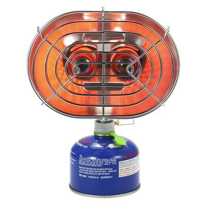 Double Head Outdoor Heater Portable Infrared Ray Camping Heating Stove Warmer Heating Gas Stove with Gas  Adapter Heater