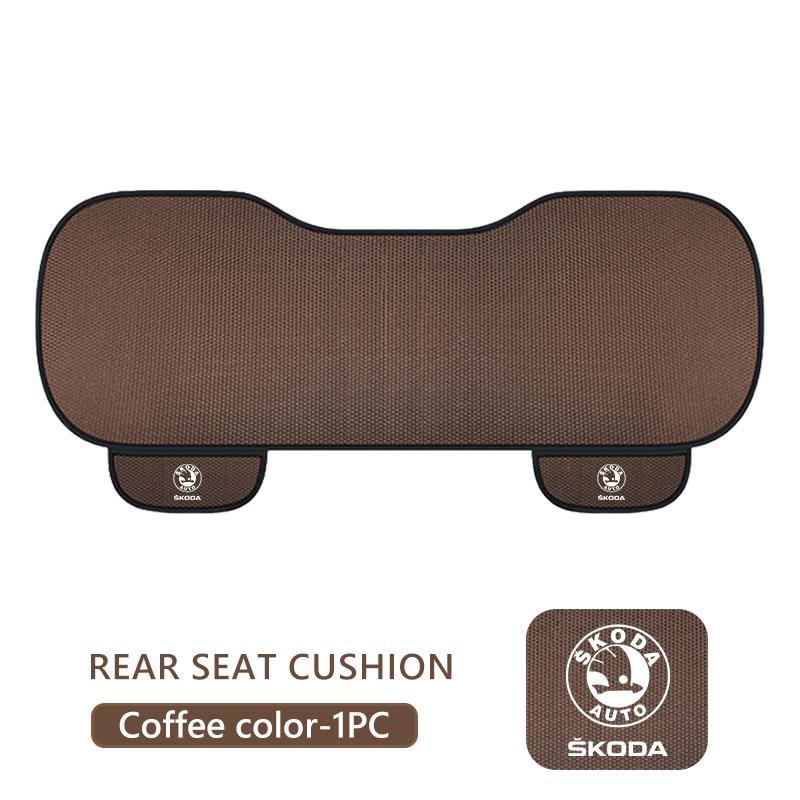 AAFO1 For Skoda Car Non-slip Seat Cushion Storage Ice Silk Cushion Auto Accessories Kamiq Karoq Octavia 2 3 Rapid Scala Kami Fabia VII