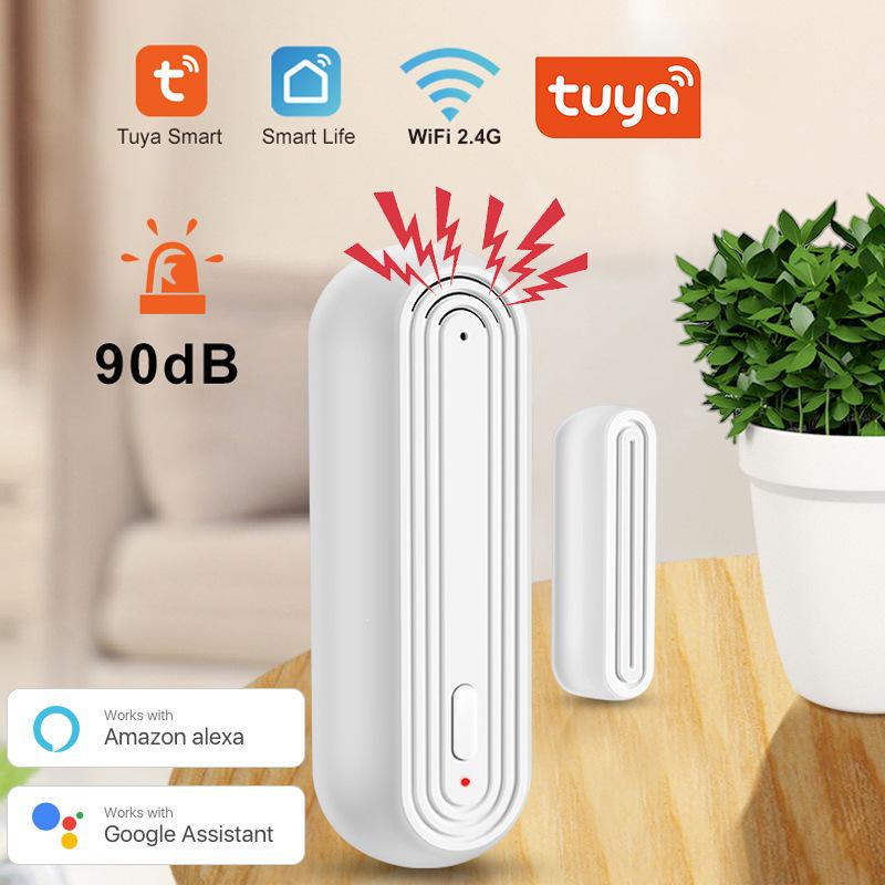 

WiFi Smart Door & Window Magnetic Sensor with App Control & USB Rechargeable Alarm Detection