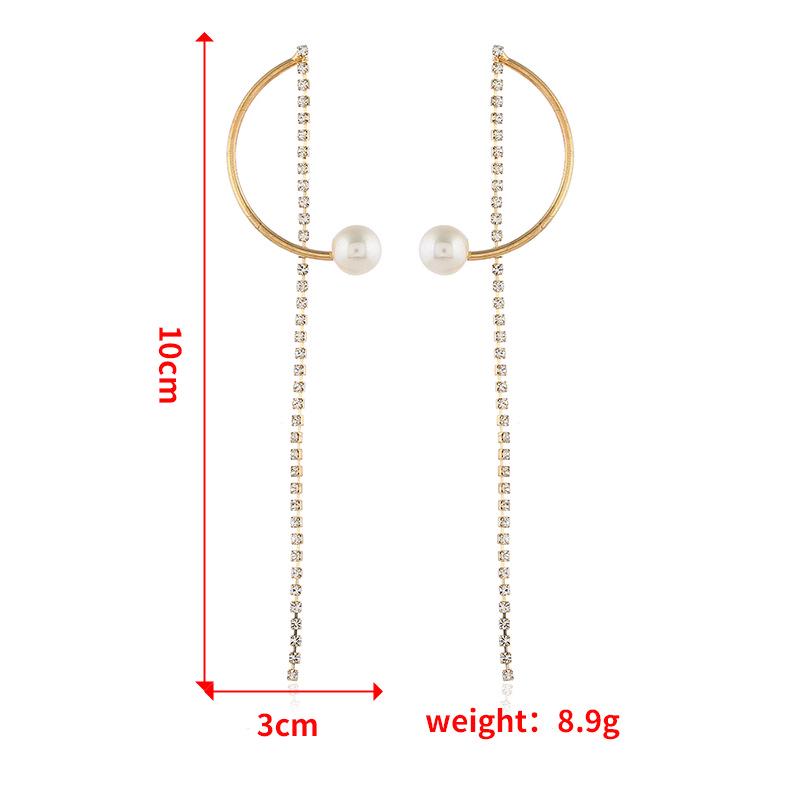 Light Luxury Pearl Tassel Bridal Earrings for Weddings and Elegant Events