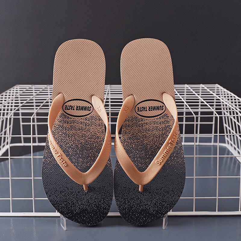 

Мужские шлепанцы с принтом, нескользящие студенческие сандалии, минималистичные пляжные/повседневные шлепанцы для ходьбы, летние уличные сандалии для бассейна и путешествий 44-45 коричневый