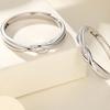Schicksalsknoten Möbius Partnerringe: s925 Sterlingsilber Paar, Perfektes Valentinstags- oder Geburtstagsgeschenk für Freundin.