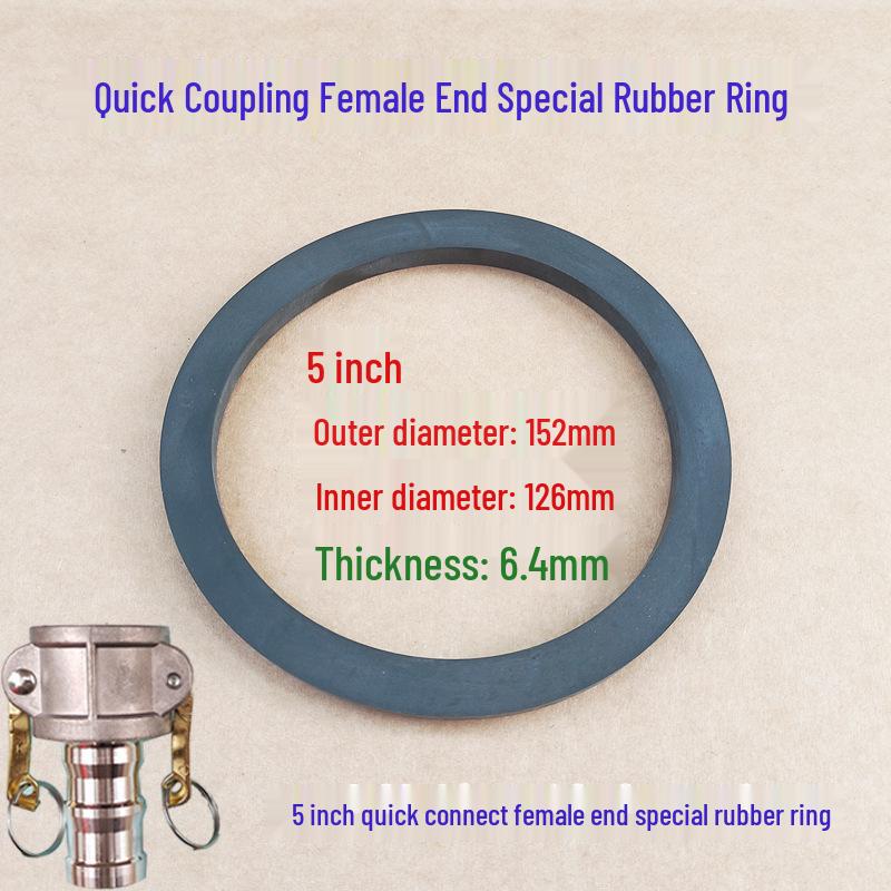 Quick Connector Gasket Set: 1-4 inch Oil-Resistant Silicone & Leather Seals