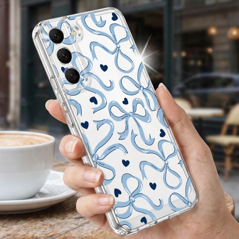 Colorful Bowknots Case For Samsung S26 Ultra S25 FE S24 S23 S22 Plus S21 A15 A25 A35 A55 A16 A26 A36 A56 A17 A37 A57 5G Clear TPU Soft Cover