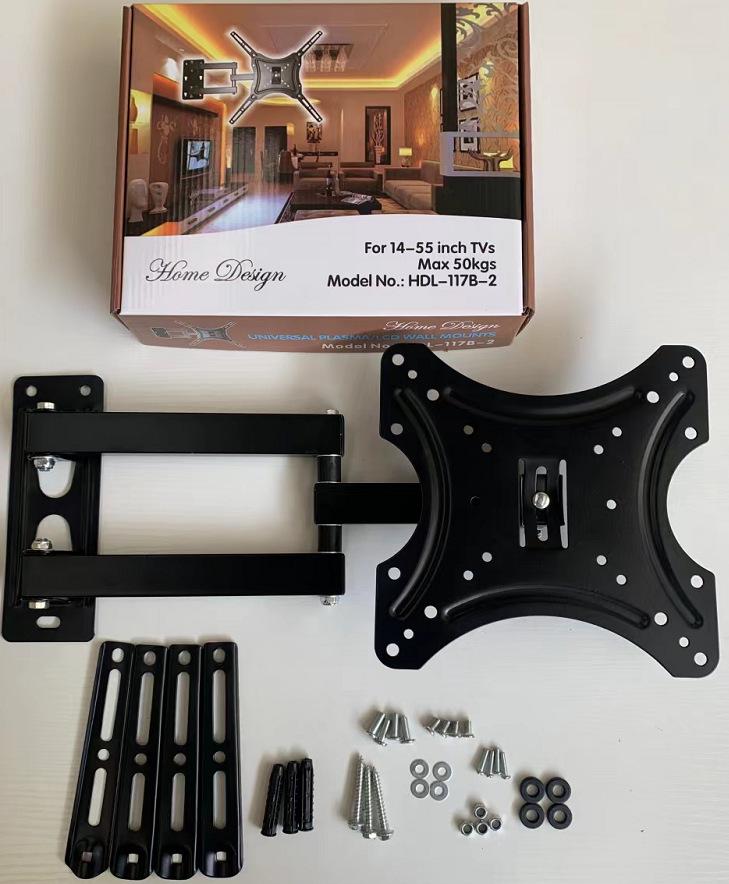 

Регулируемая телескопическая настенная подставка под телевизор для экранов 14-42 дюйма, модель 117B-2