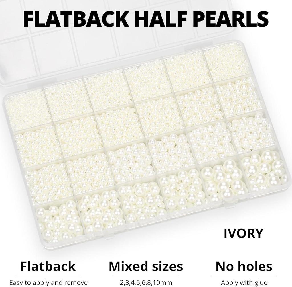 24-Grid Mixed Color AB Flat-Bottom Resin Rhinestones Set for DIY Jewelry and Stickers
