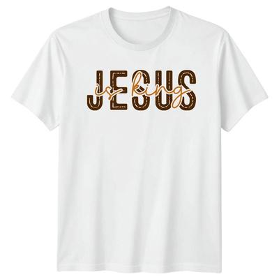 Jesus Is King TShirt Christian Faith Graphic Tee Adult Unisex Unisex T-Shirt