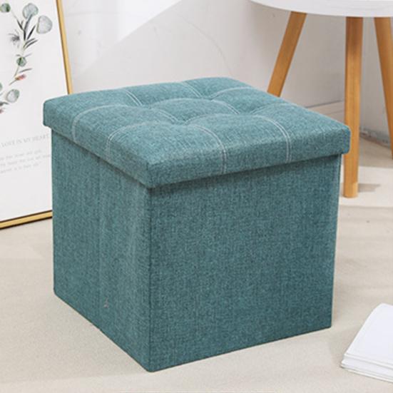Úložná stolička Multifunkční skládací velkokapacitní vodotěsná tkanina Ložnice Lavice Opěrka nohou s polstrovaným sedátkem Organizační pouf