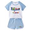 2025 Kids Summer Clothing Set: Boys & Girls T-Shirt and Shorts Casual Sports Two-Piece