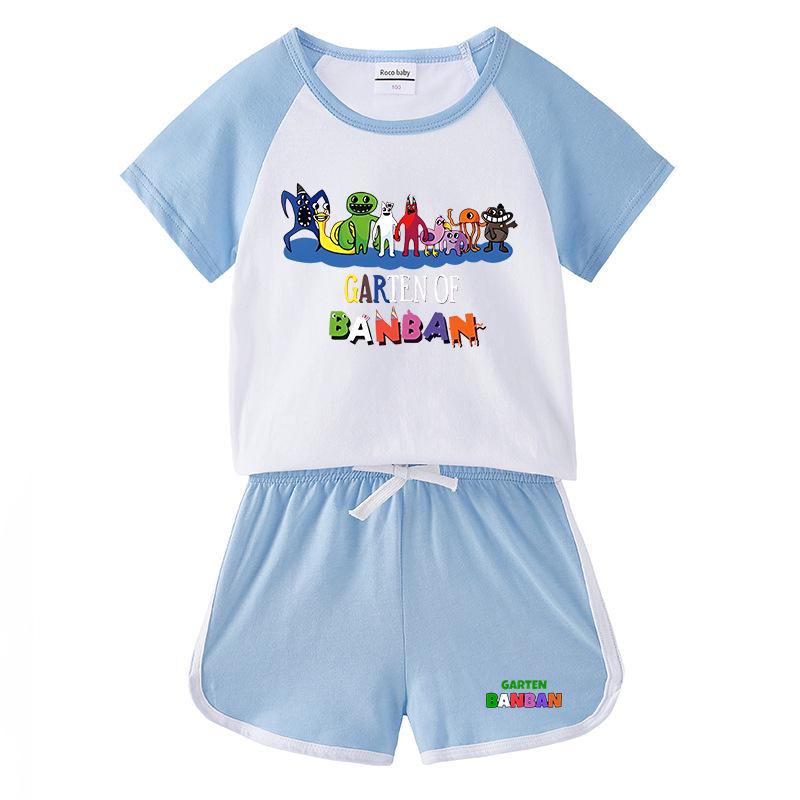 2025 Kids Summer Clothing Set: Boys & Girls T-Shirt and Shorts Casual Sports Two-Piece