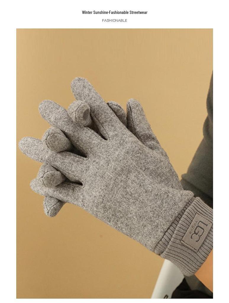 Unisexové zimní dotykové rukavice: Teplé, Zesílené, Plus Samet, Ideální pro Venkovní Cyklistiku